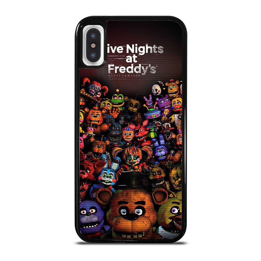 FIVE NIGHTS AT FREDDY'S ALL FNAF CHARACTERS iPhone X / XS Case Cover