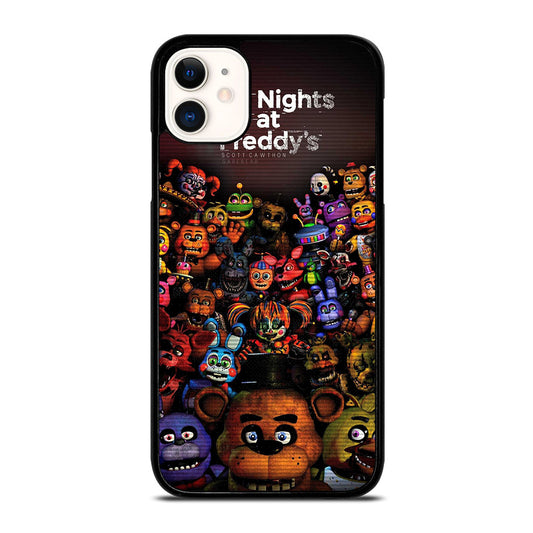 FIVE NIGHTS AT FREDDY'S ALL FNAF CHARACTERS iPhone 11 Case Cover