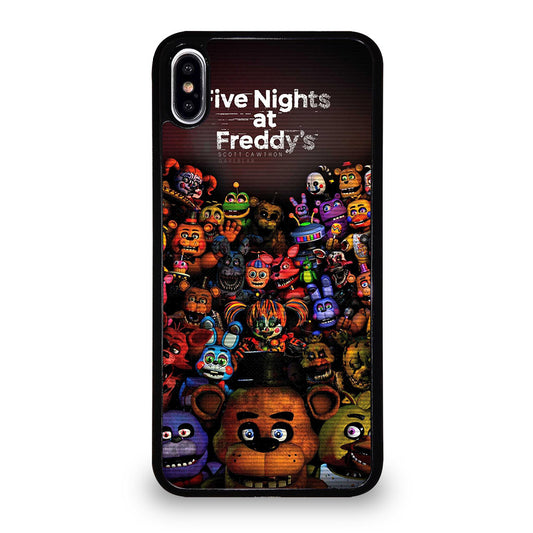 FIVE NIGHTS AT FREDDY'S FNAF ALL CHARACTER iPhone XS Max Case Cover