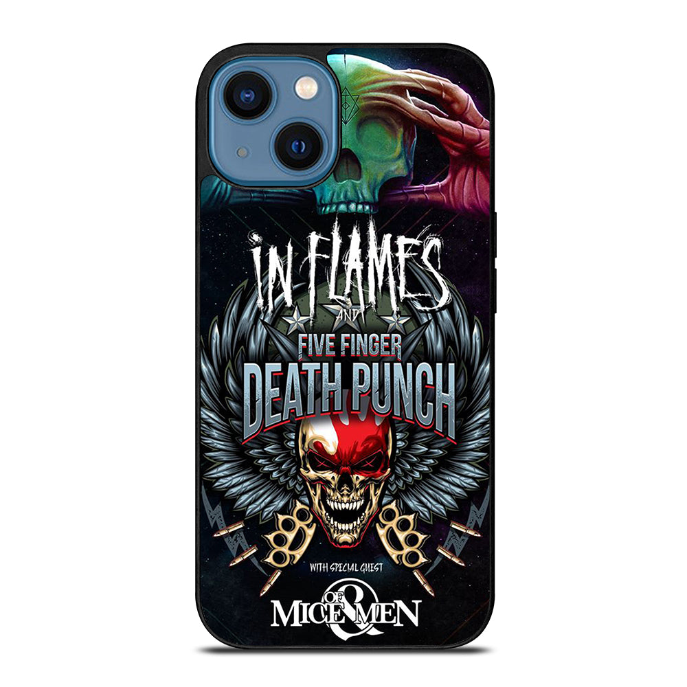 FIVE FINGER DEATH PUNCH AND IN FLAMES iPhone 14 Case Cover