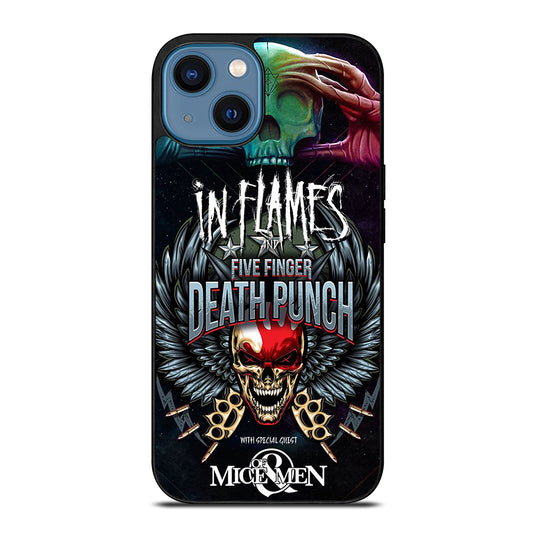 FIVE FINGER DEATH PUNCH AND IN FLAMES iPhone 14 Case Cover
