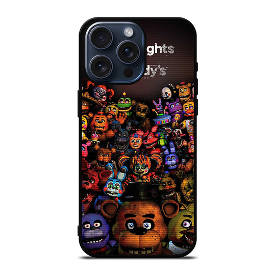 FIVE NIGHTS AT FREDDY'S ALL FNAF CHARACTERS iPhone 15 Pro Max Case Cover