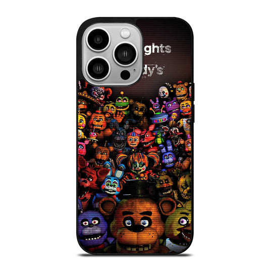 FIVE NIGHTS AT FREDDY'S ALL FNAF CHARACTERS iPhone 14 Pro Case Cover
