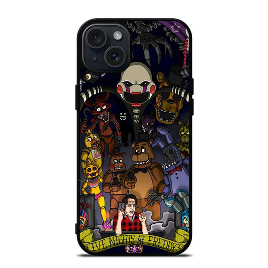 FIVE NIGHTS AT FREDDY'S CARTOON iPhone 15 Plus Case Cover
