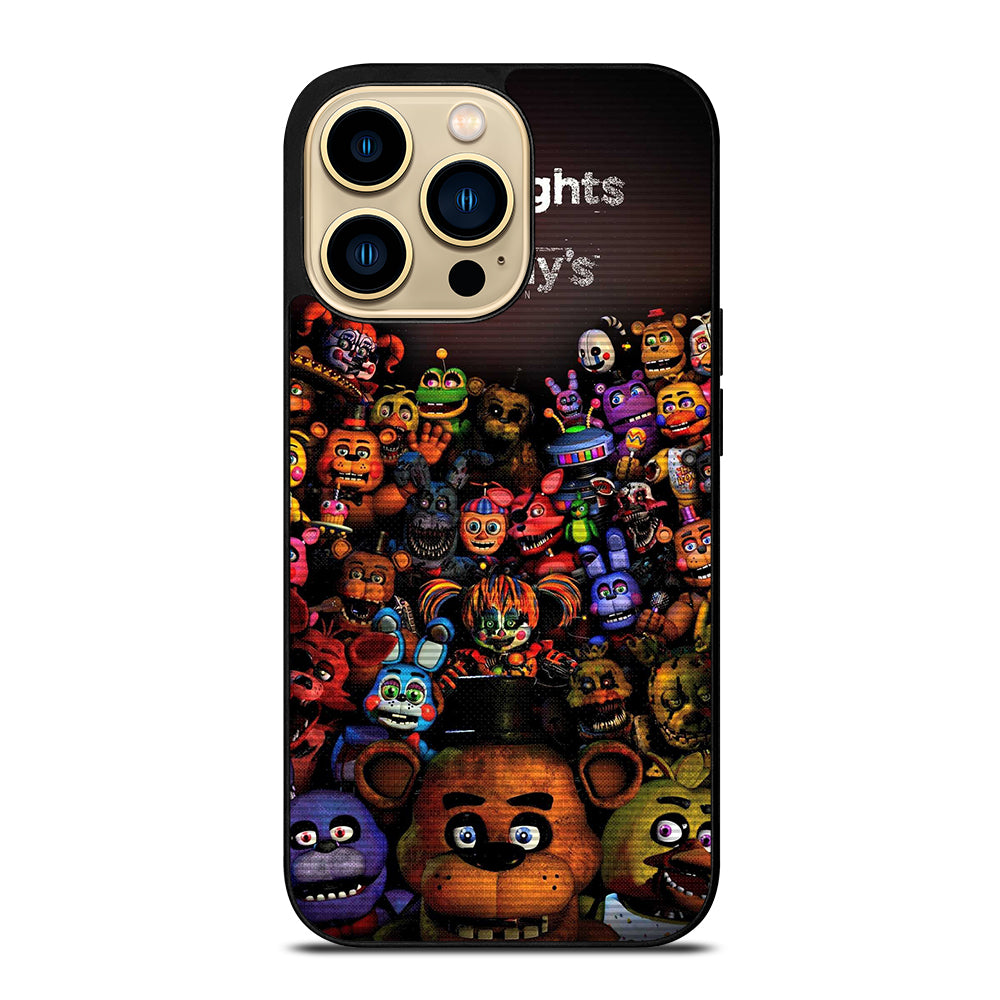 FIVE NIGHTS AT FREDDY'S FNAF ALL CHARACTER iPhone 14 Pro Max Case Cover