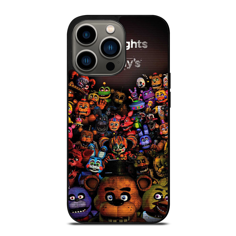 FIVE NIGHTS AT FREDDY'S FNAF ALL CHARACTER iPhone 13 Pro Case Cover