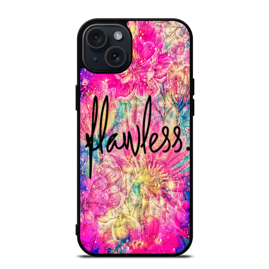 FLAWLESS FLOWER LOGO iPhone 15 Plus Case Cover