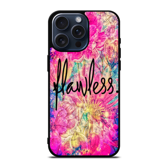 FLAWLESS FLOWER LOGO iPhone 15 Pro Max Case Cover