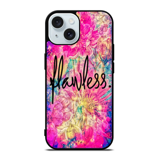 FLAWLESS FLOWER LOGO iPhone 15 Case Cover
