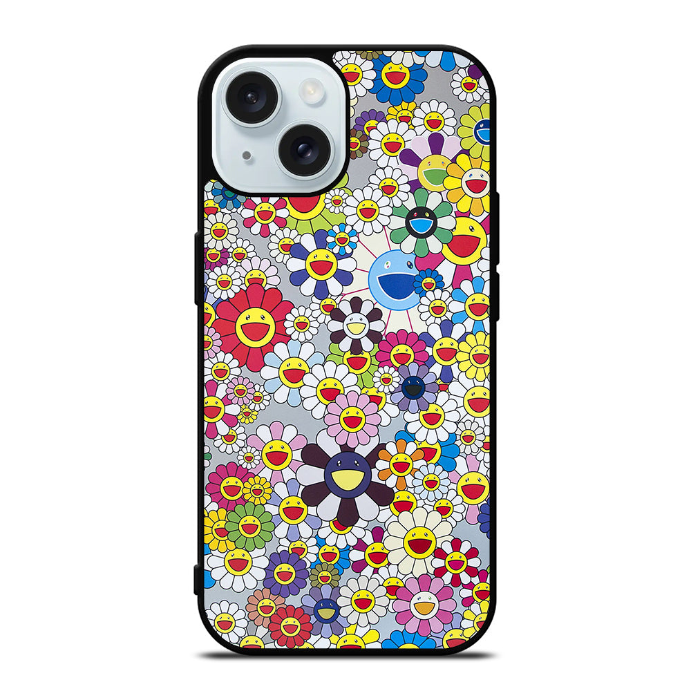 FLOWERS TAKASHI MURAKAMI iPhone 15 Case Cover