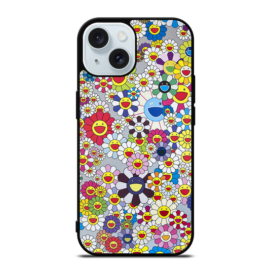 FLOWERS TAKASHI MURAKAMI iPhone 15 Case Cover