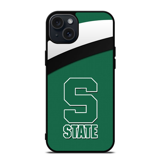 FOOTBALL MICHIGAN STATE LOGO 1 iPhone 15 Plus Case Cover