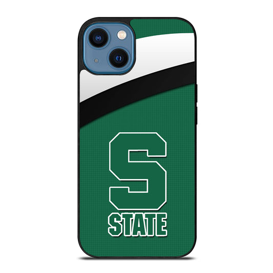 FOOTBALL MICHIGAN STATE LOGO 1 iPhone 14 Case Cover