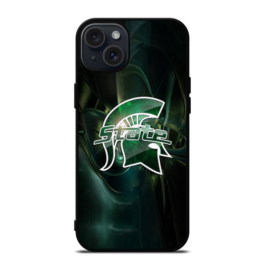 FOOTBALL MICHIGAN STATE LOGO 2 iPhone 15 Plus Case Cover