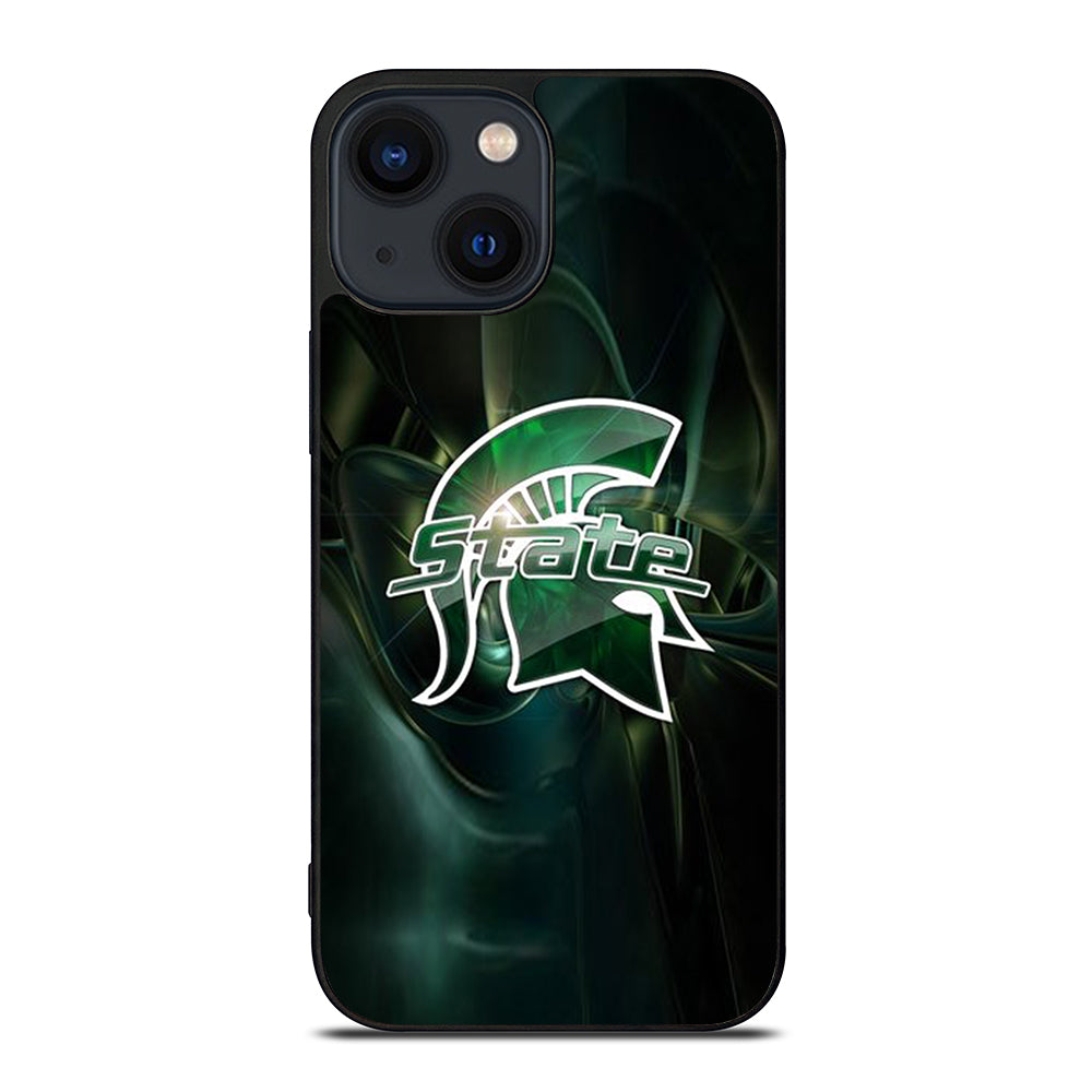 FOOTBALL MICHIGAN STATE LOGO 2 iPhone 14 Plus Case Cover