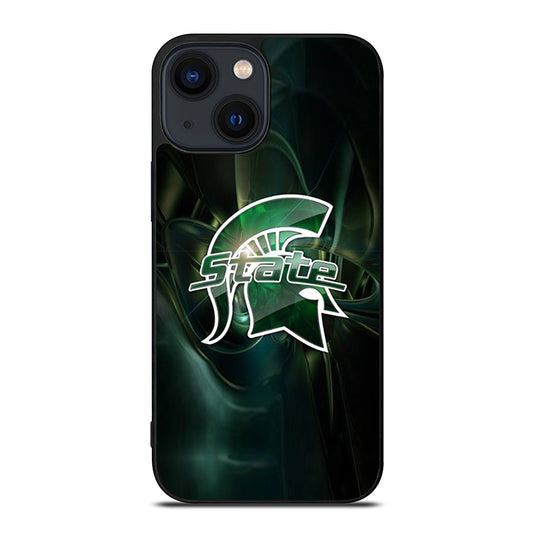FOOTBALL MICHIGAN STATE LOGO 2 iPhone 14 Plus Case Cover
