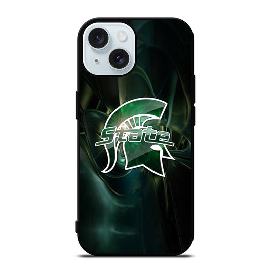 FOOTBALL MICHIGAN STATE LOGO 2 iPhone 15 Case Cover