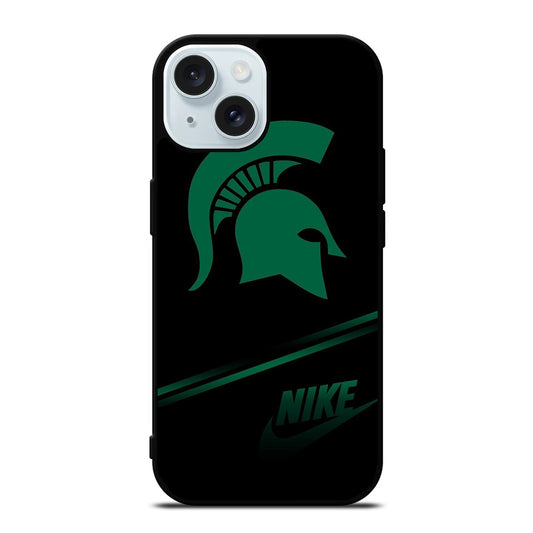 FOOTBALL MICHIGAN STATE LOGO 3 iPhone 15 Case Cover
