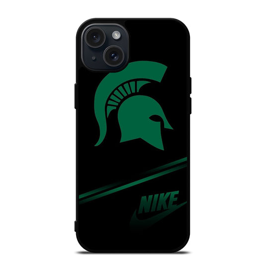FOOTBALL MICHIGAN STATE LOGO 3 iPhone 15 Plus Case Cover