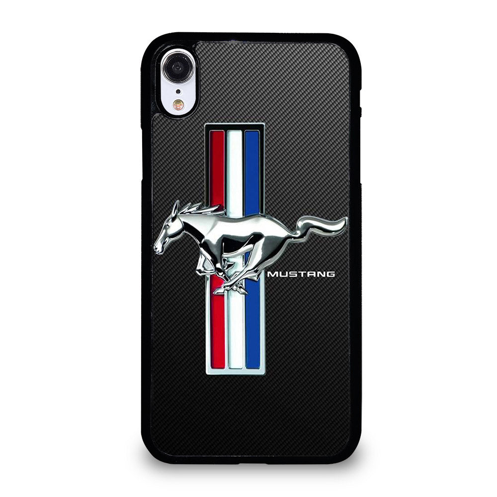 FORD MUSTANG GT CARBON LOGO iPhone XR Case Cover