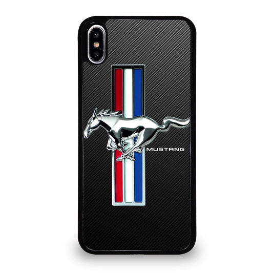FORD MUSTANG GT CARBON LOGO iPhone XS Max Case Cover