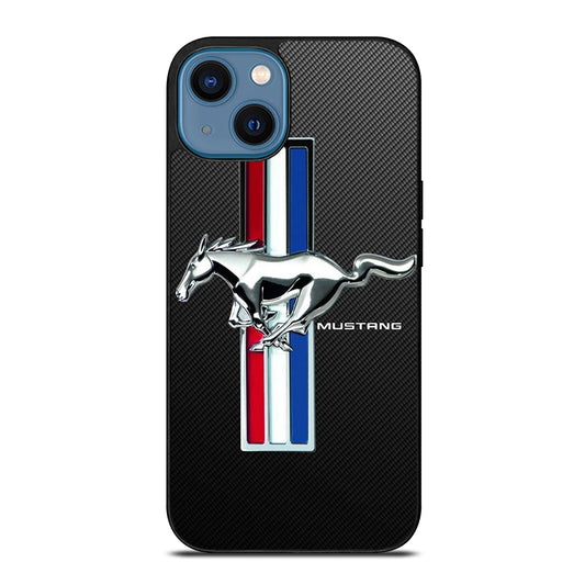 FORD MUSTANG GT CARBON LOGO iPhone 14 Case Cover