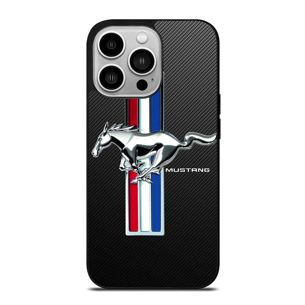 FORD MUSTANG GT CARBON LOGO iPhone 14 Pro Case Cover