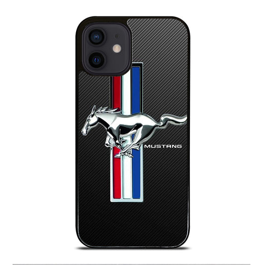 FORD MUSTANG GT CARBON LOGO iPhone 12 Mini Case Cover
