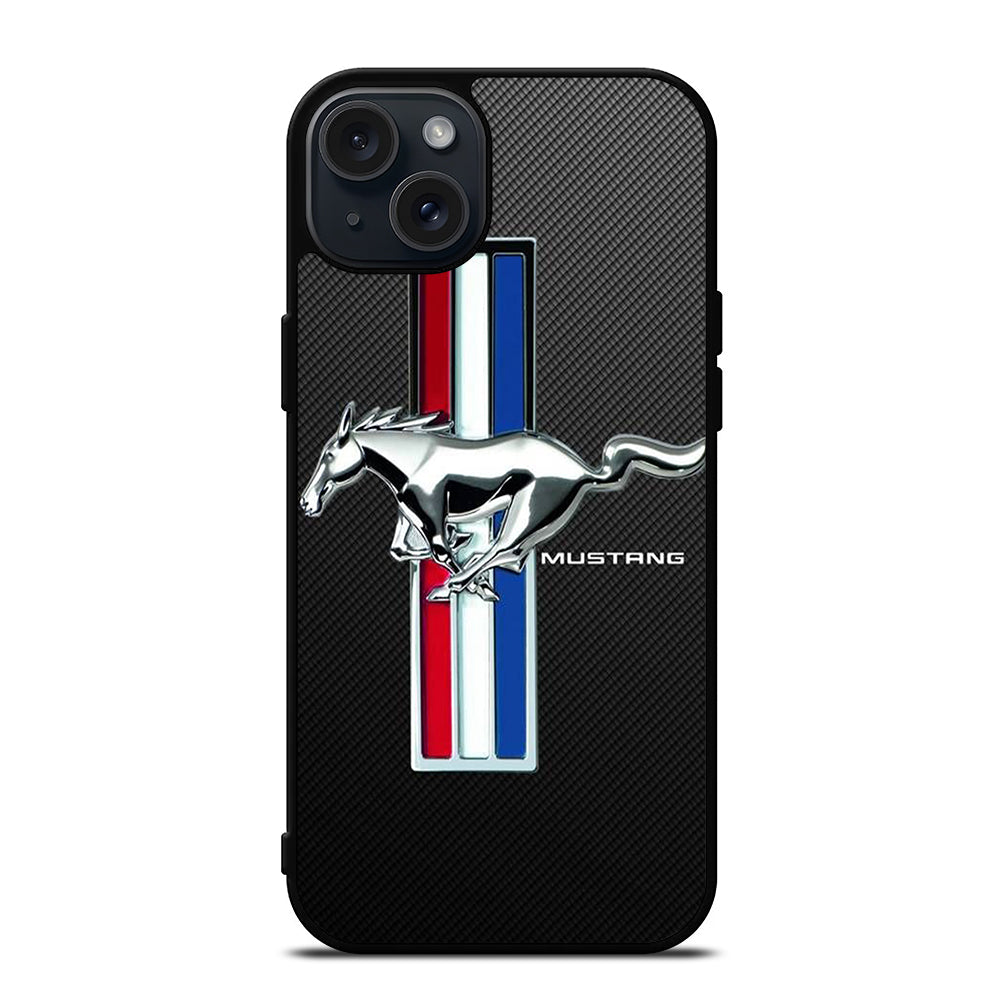 FORD MUSTANG GT CARBON LOGO iPhone 15 Plus Case Cover
