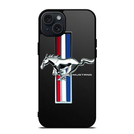 FORD MUSTANG GT CARBON LOGO iPhone 15 Plus Case Cover
