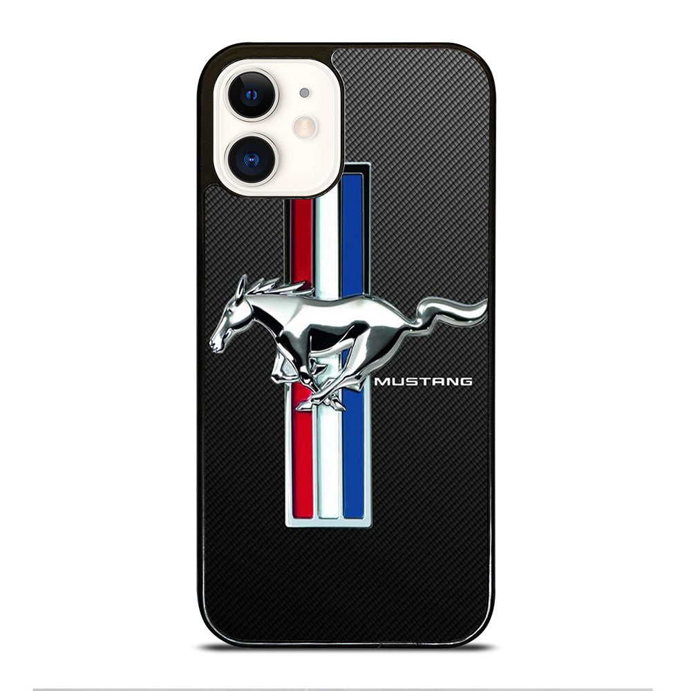 FORD MUSTANG GT CARBON LOGO iPhone 12 Case Cover