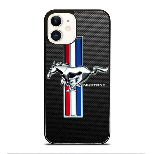 FORD MUSTANG GT CARBON LOGO iPhone 12 Case Cover