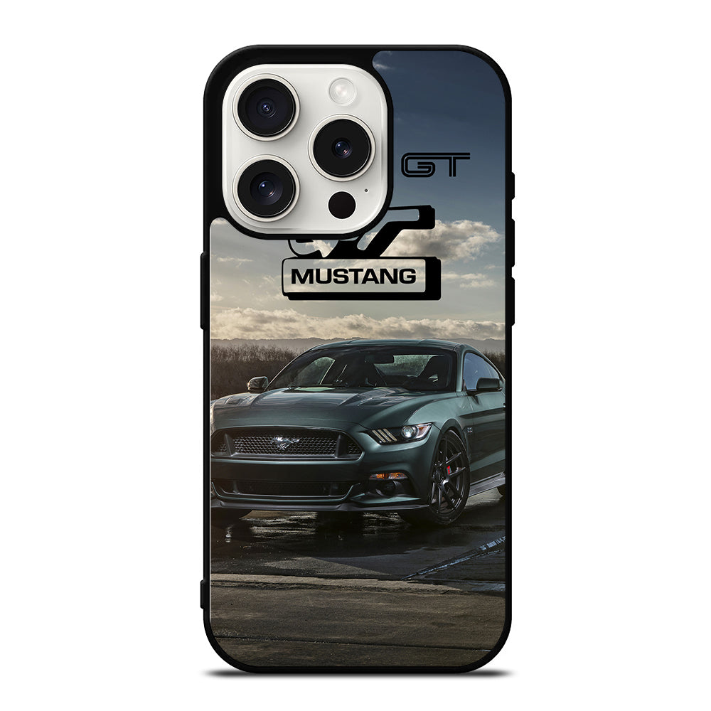FORD MUSTANG GT CAR LOGO 2 iPhone 15 Pro Case Cover