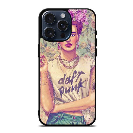 FRIDA KAHLO FLORAL iPhone 15 Pro Max Case Cover