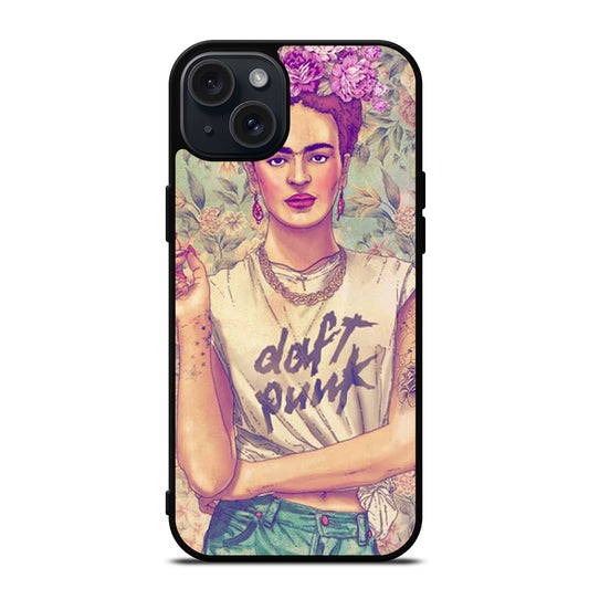 FRIDA KAHLO FLORAL iPhone 15 Plus Case Cover