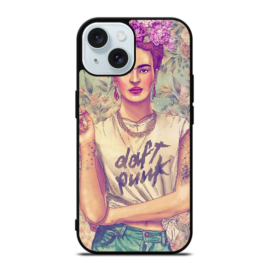 FRIDA KAHLO FLORAL iPhone 15 Case Cover