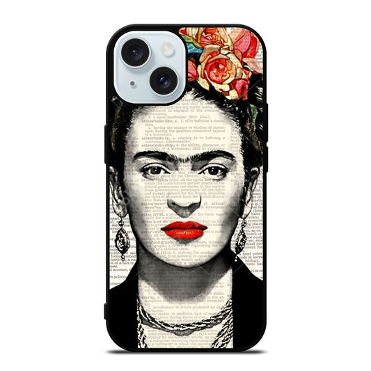 FRIDA KAHLO NEWSPAPER iPhone 15 Case Cover