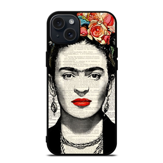 FRIDA KAHLO NEWSPAPER iPhone 15 Plus Case Cover