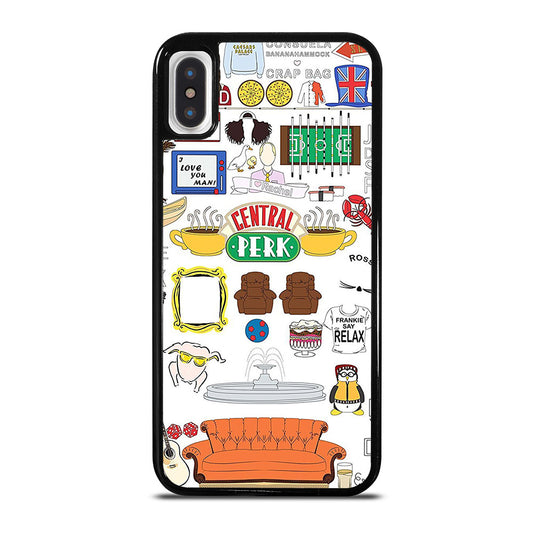 FRIENDS CENTRAL PERK ART iPhone X / XS Case Cover