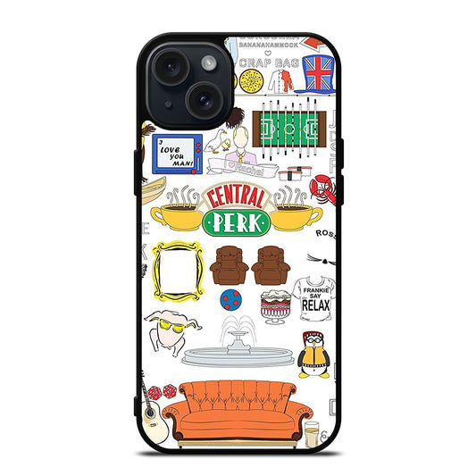 FRIENDS CENTRAL PERK ART iPhone 15 Plus Case Cover