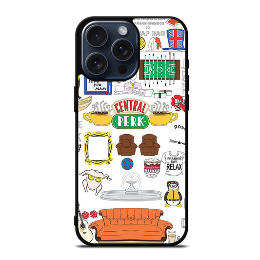 FRIENDS CENTRAL PERK ART iPhone 15 Pro Max Case Cover
