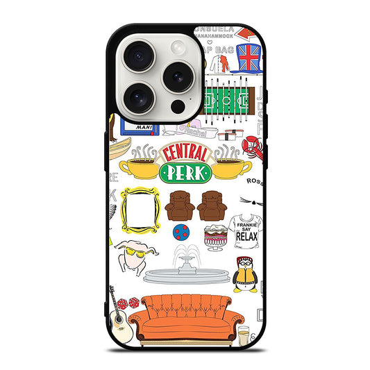 FRIENDS CENTRAL PERK ART iPhone 15 Pro Case Cover