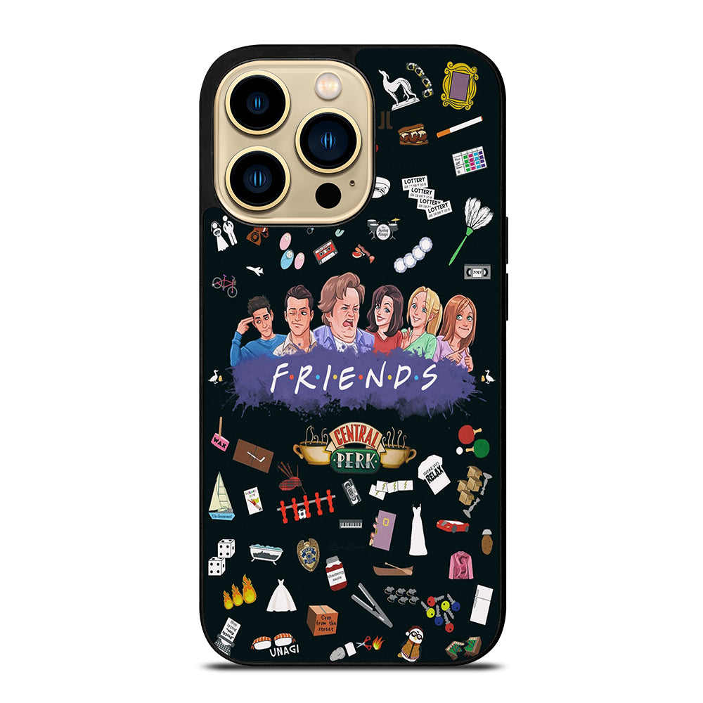 FRIENDS TV SERIES PATTERN LOGO iPhone 14 Pro Max Case Cover
