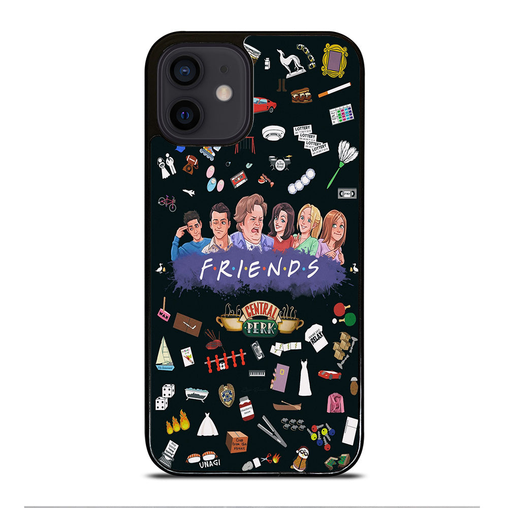 FRIENDS TV SERIES PATTERN LOGO iPhone 12 Mini Case Cover
