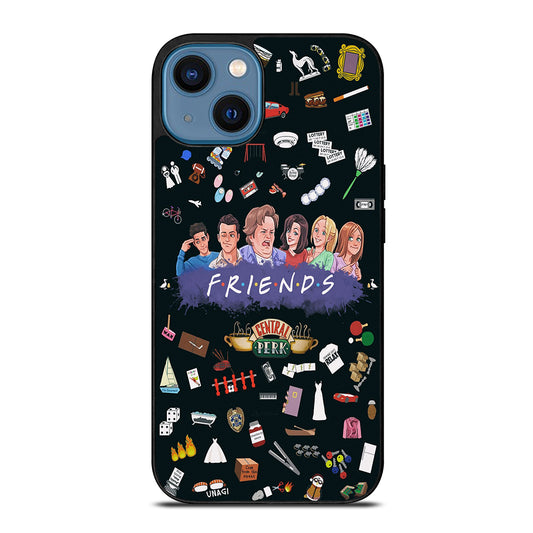 FRIENDS TV SERIES PATTERN LOGO iPhone 14 Case Cover