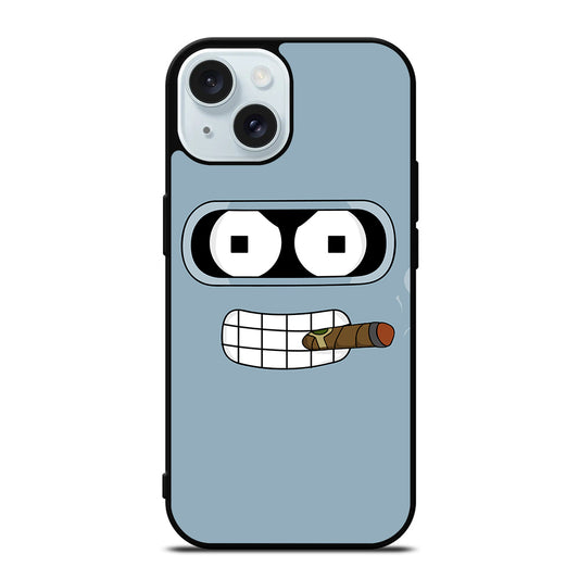 FUTURAMA BENDER FACE CARTOON iPhone 15 Case Cover