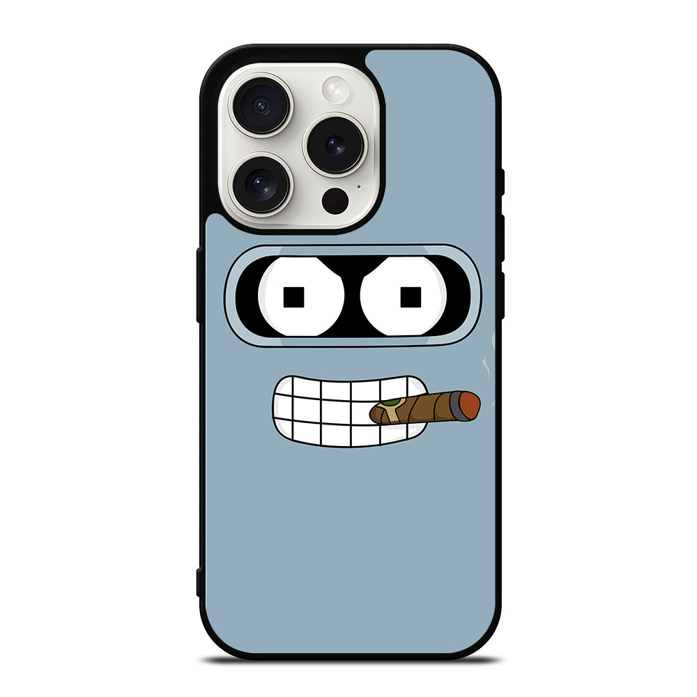 FUTURAMA BENDER FACE CARTOON iPhone 15 Pro Case Cover