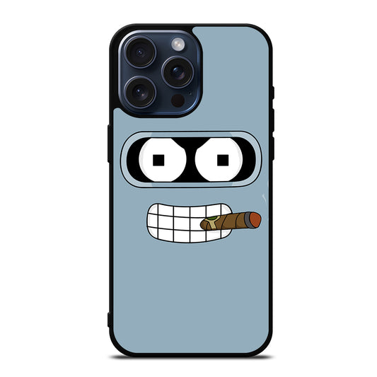 FUTURAMA BENDER FACE CARTOON iPhone 15 Pro Max Case Cover