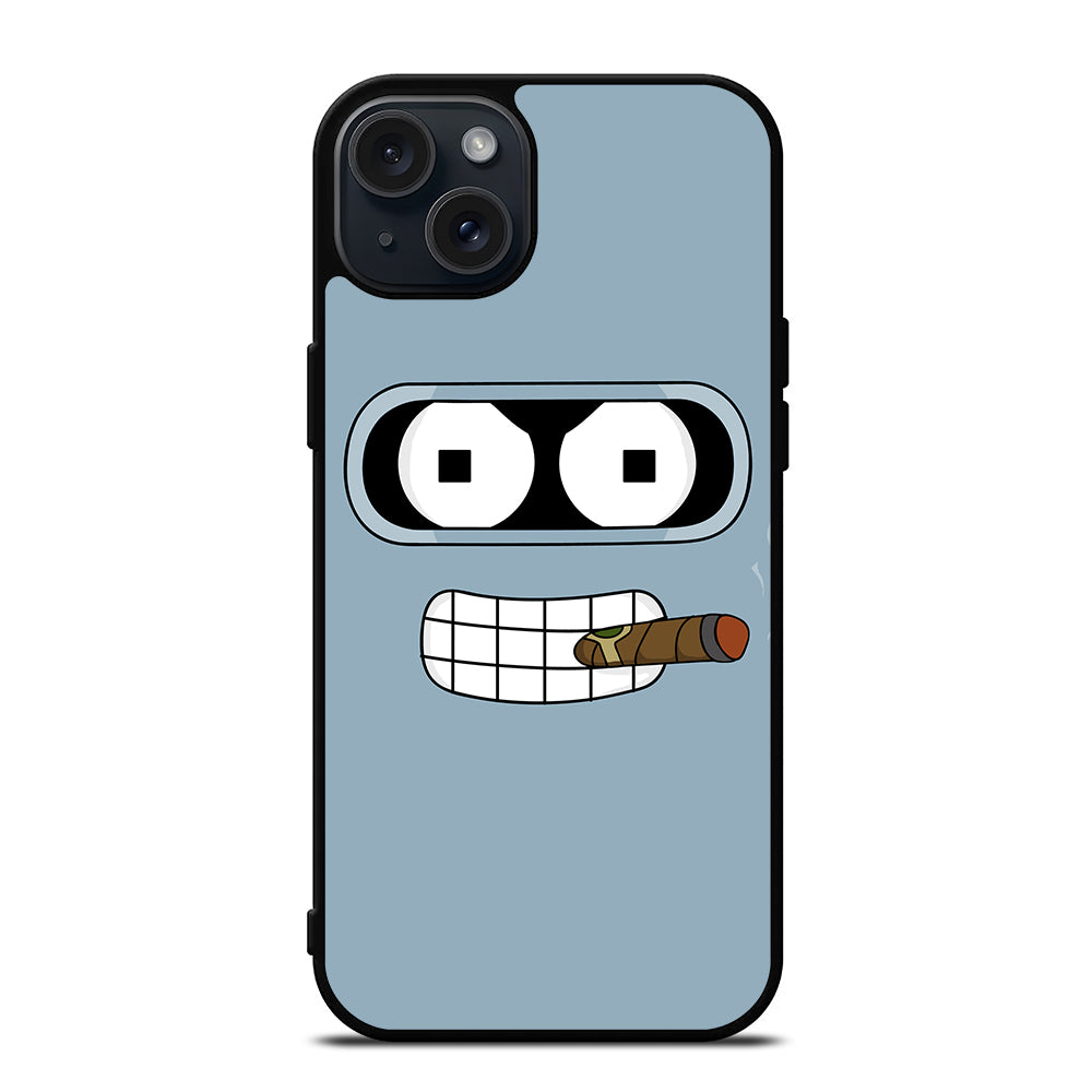 FUTURAMA BENDER FACE CARTOON iPhone 15 Plus Case Cover