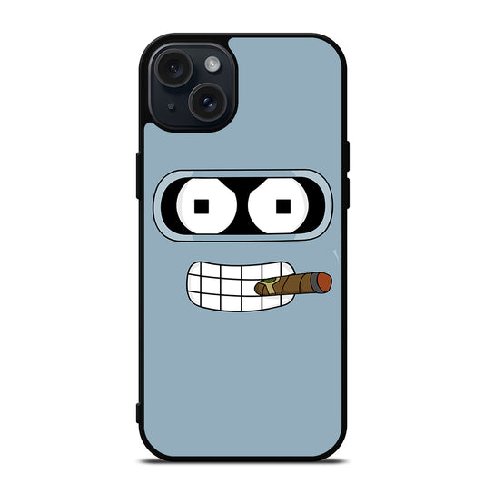 FUTURAMA BENDER FACE CARTOON iPhone 15 Plus Case Cover